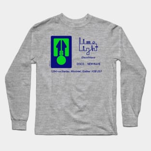Vintage Retro Lime Light Disco Montreal Long Sleeve T-Shirt